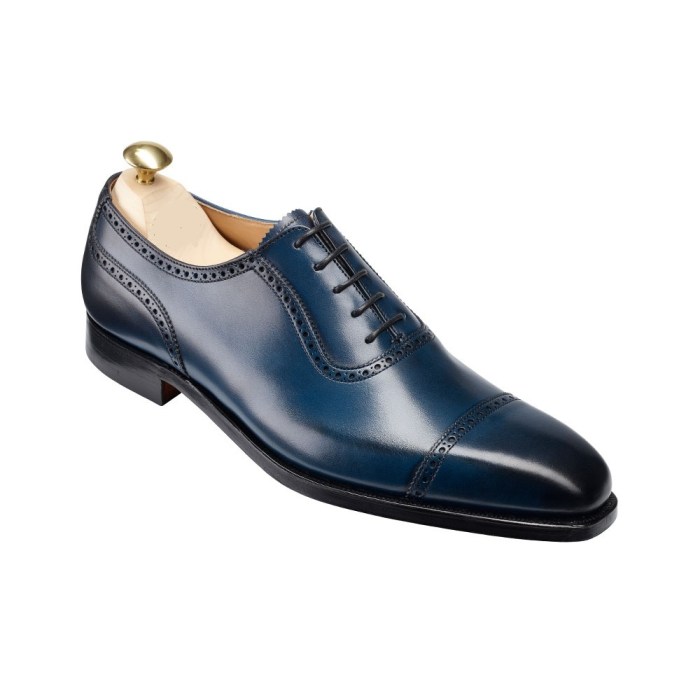 Blue shoes dress navy mens oxfords emboss antonio exotic classic sale