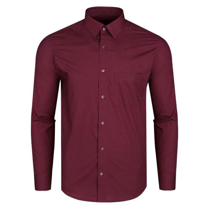 Burgundy dress shirt women's