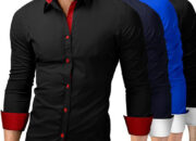 Fitted dress shirts men