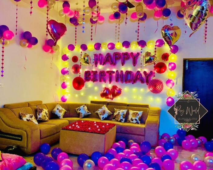 How to decorate room in birthday party