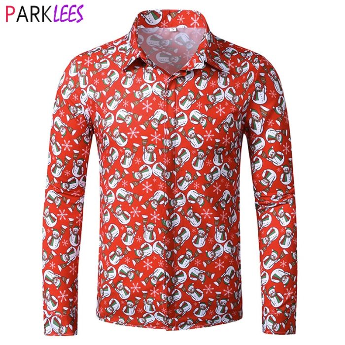 Mens dress shirt christmas