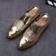 Rose gold men dress shoes