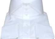 Mens high collar dress shirt