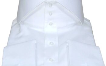 Mens high collar dress shirt