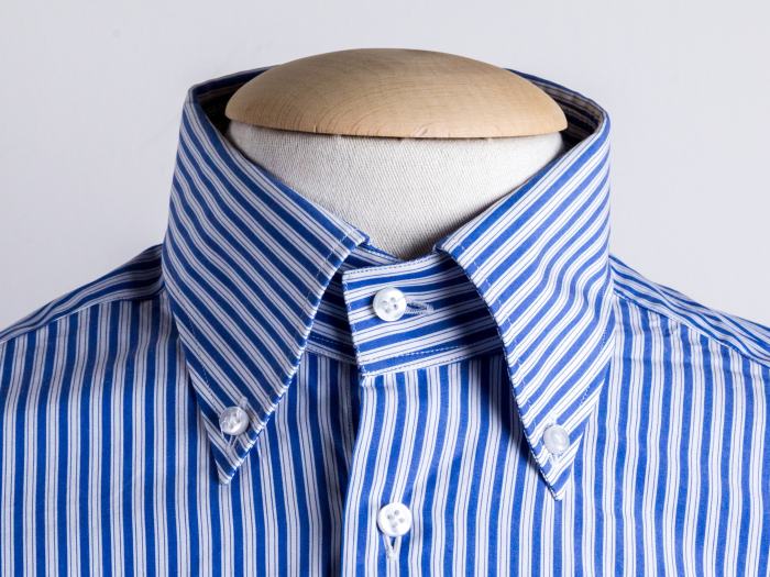 Mens high collar dress shirt